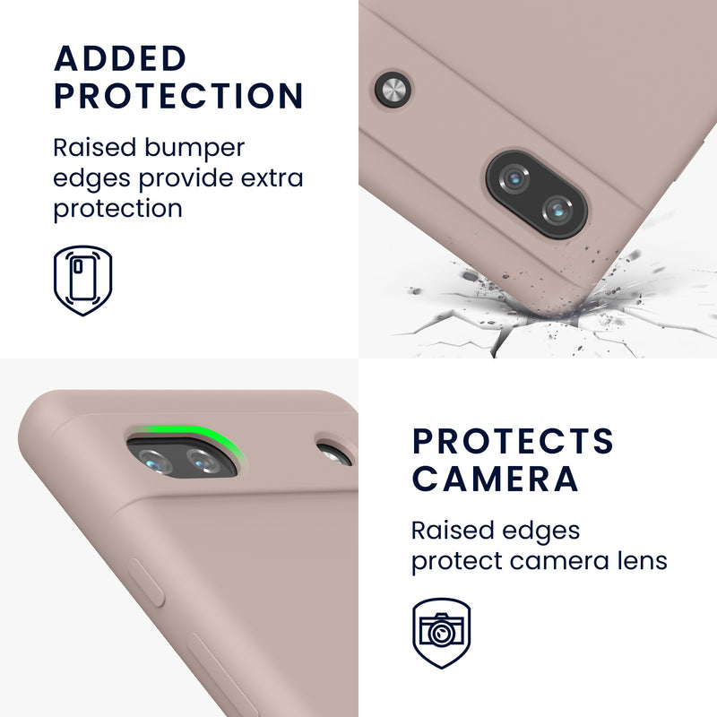 kwmobile Handyhülle für Google Pixel 6a - Hülle Silikon - kabelloses Laden