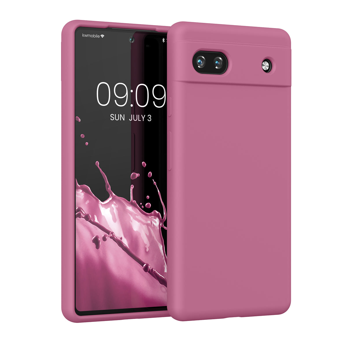 kwmobile Handyhülle für Google Pixel 6a - Hülle Silikon - kabelloses Laden