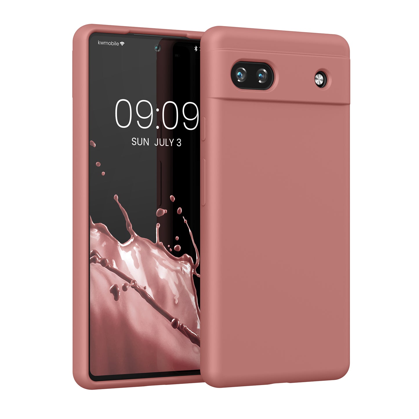 kwmobile Handyhülle für Google Pixel 6a - Hülle Silikon - kabelloses Laden