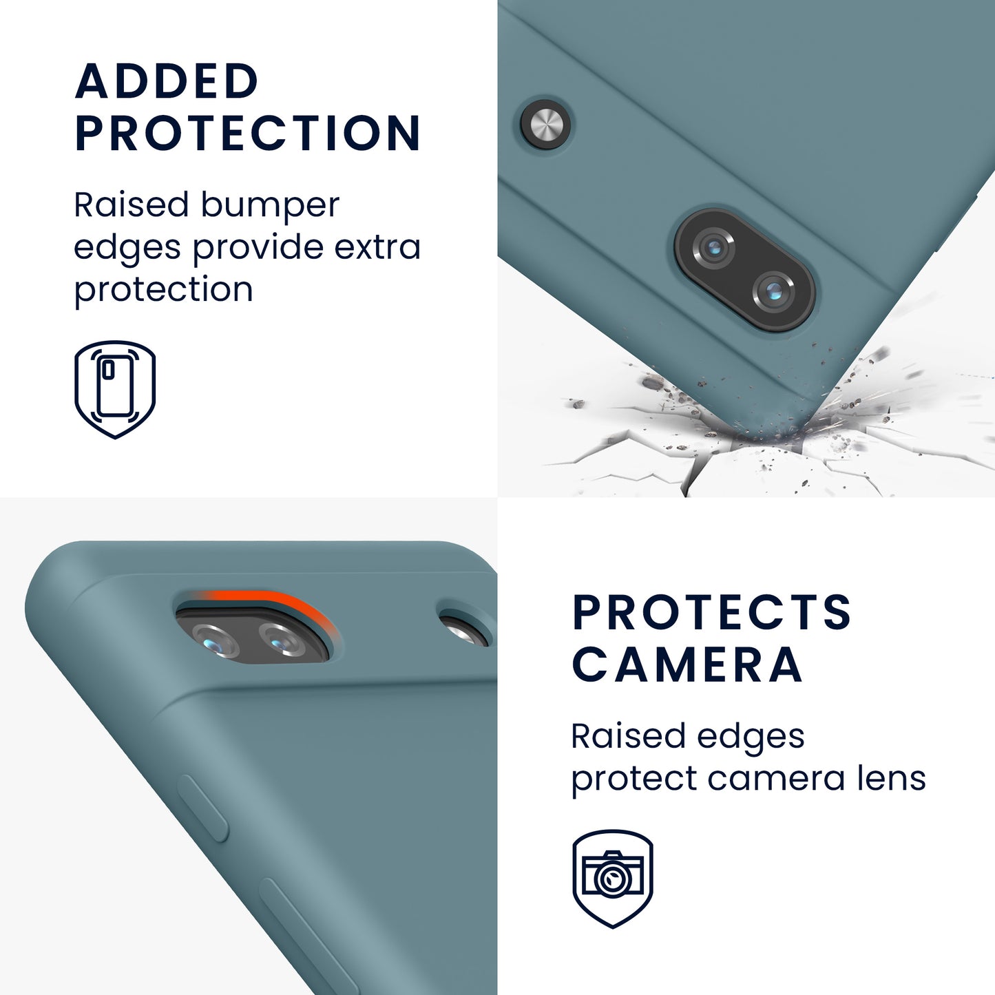 kwmobile Handyhülle für Google Pixel 6a - Hülle Silikon - kabelloses Laden