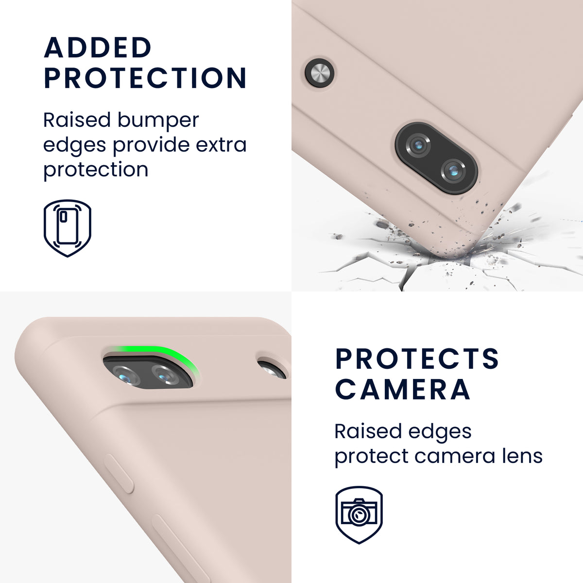 kwmobile Handyhülle für Google Pixel 6a - Hülle Silikon - kabelloses Laden