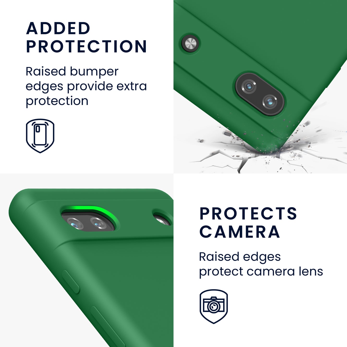 kwmobile Handyhülle für Google Pixel 6a - Hülle Silikon - kabelloses Laden