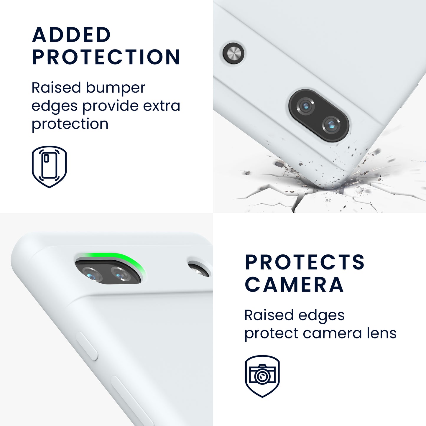 kwmobile Handyhülle für Google Pixel 6a - Hülle Silikon - kabelloses Laden