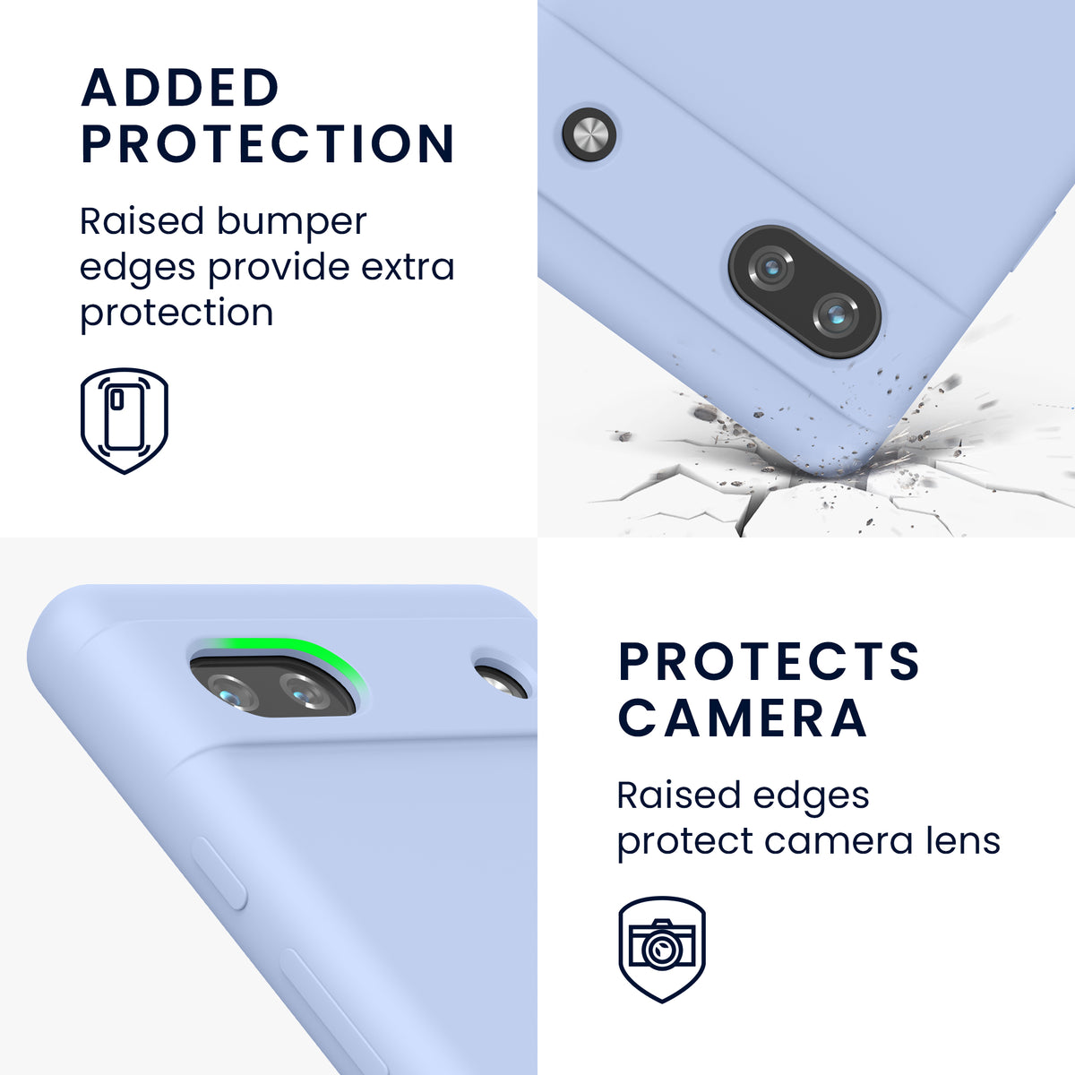kwmobile Handyhülle für Google Pixel 6a - Hülle Silikon - kabelloses Laden