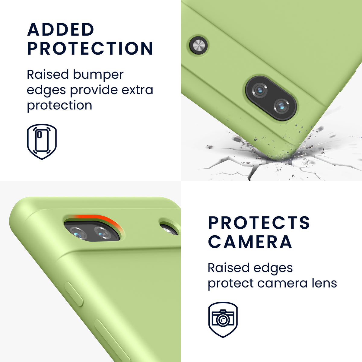 kwmobile Handyhülle für Google Pixel 6a - Hülle Silikon - kabelloses Laden