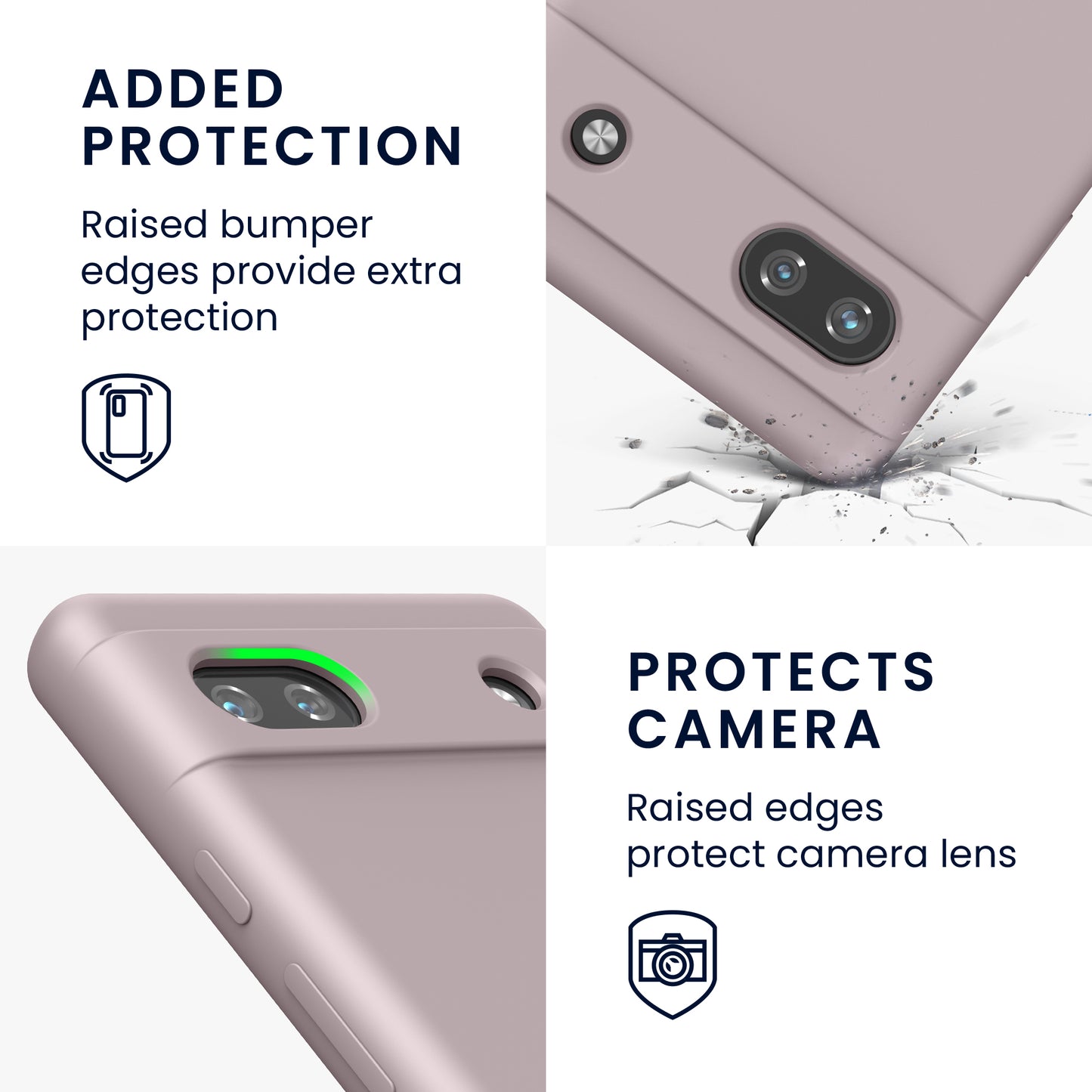 kwmobile Handyhülle für Google Pixel 6a - Hülle Silikon - kabelloses Laden