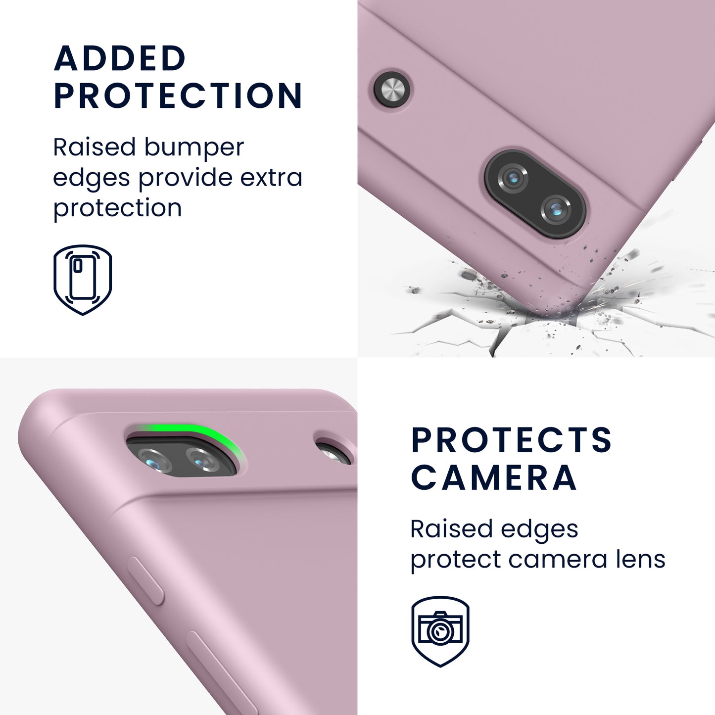 kwmobile Handyhülle für Google Pixel 6a - Hülle Silikon - kabelloses Laden