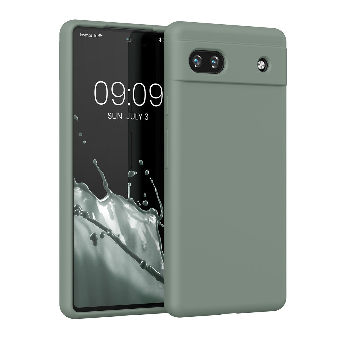 kwmobile Handyhülle für Google Pixel 6a - Hülle Silikon - kabelloses Laden