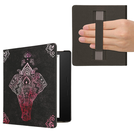 kwmobile Schutzhülle für Amazon Kindle Oasis 10. Generation Hülle - eReader Flip Case mit Handschlaufe und Auto Sleep Funktion