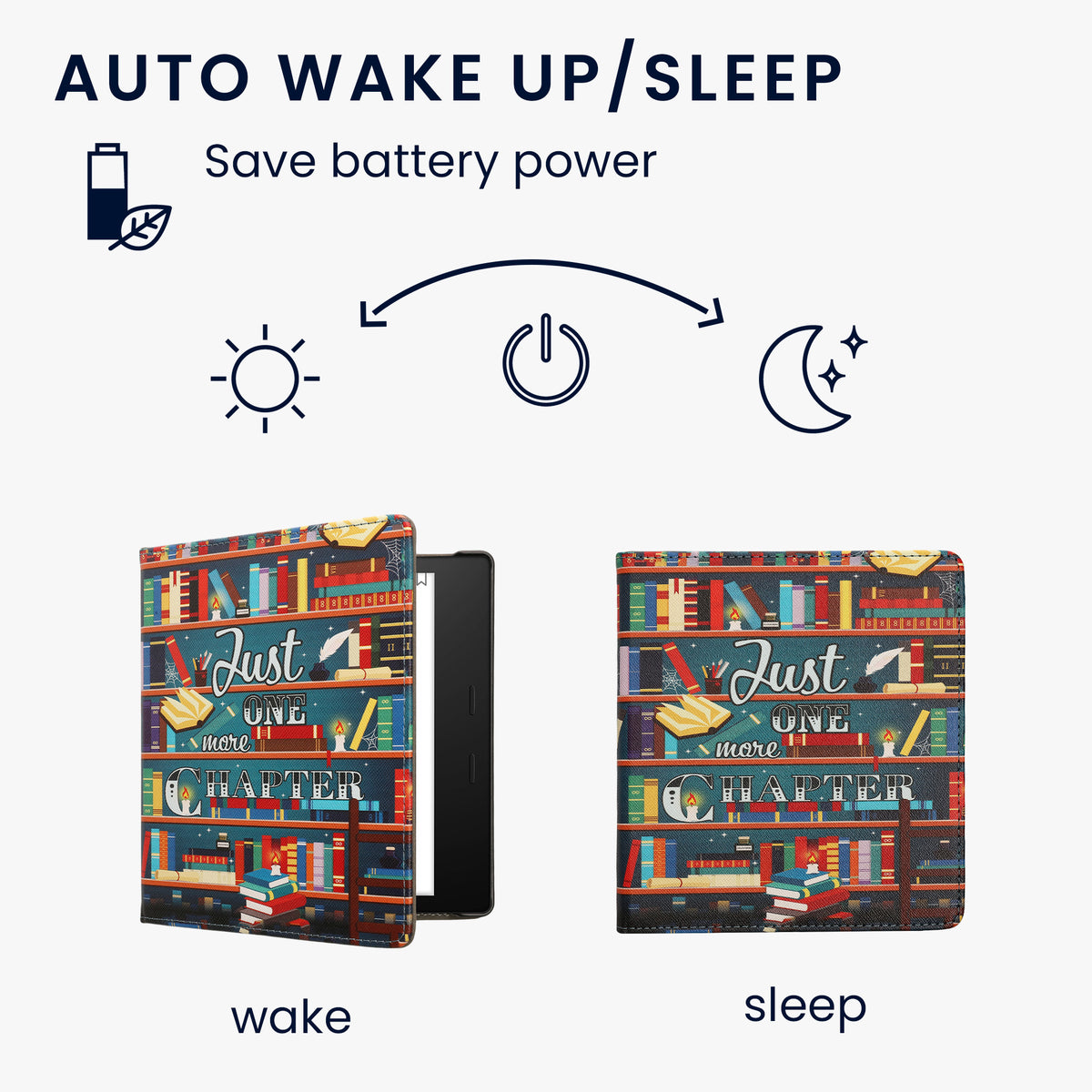 Amazon Kindle Oasis 10. Generation eReader Flip Case mit Auto-Sleep und Handschlaufe