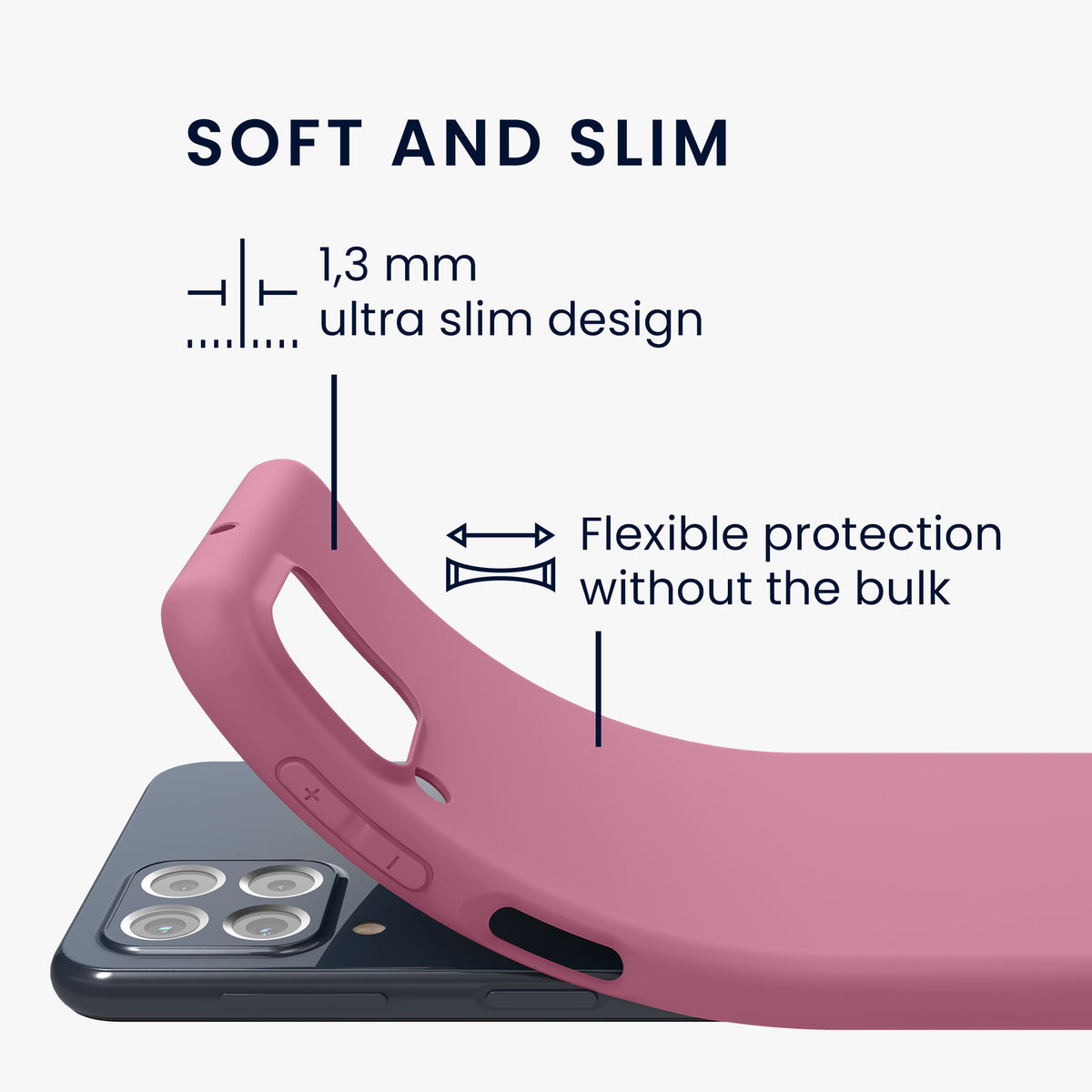 TPU Hülle für Samsung Galaxy M53 5G in Schwarz