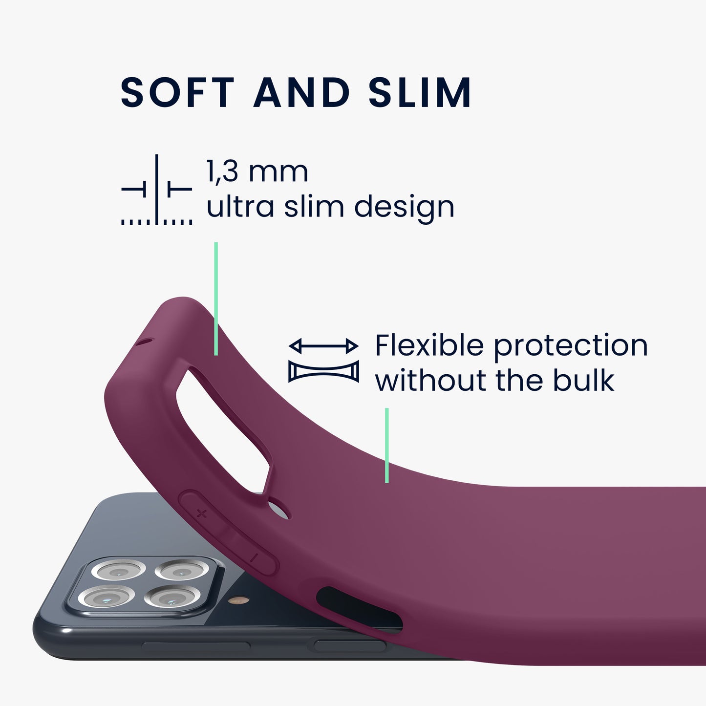TPU Hülle für Samsung Galaxy M53 5G in Schwarz