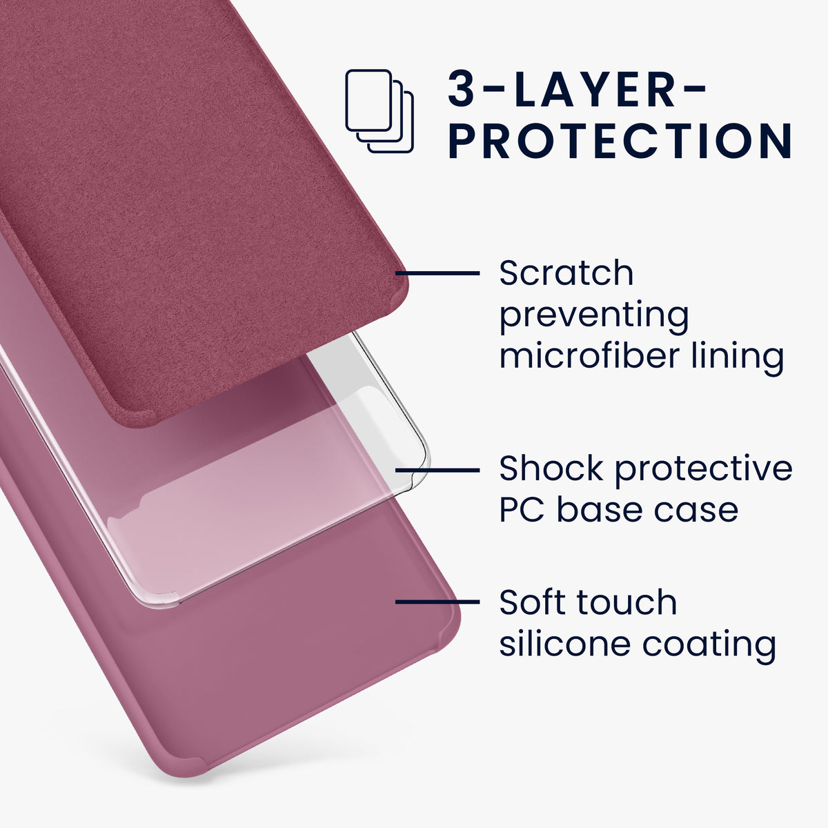 Samsung Galaxy M53 5G gummierte Handyhülle