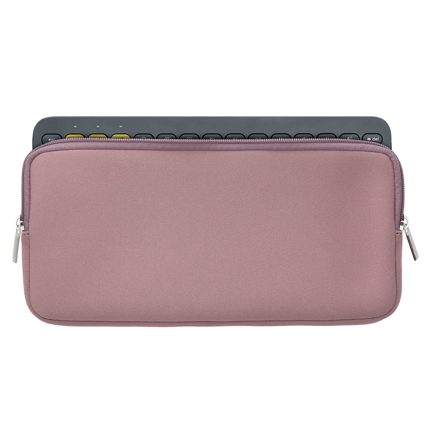 kwmobile Tastatur-Hülle kompatibel mit Logitech K380 - Neopren Schutzhülle Case Tasche für Tastatur - Neoprentasche für Keyboard - Dark Rose Dark Rose  