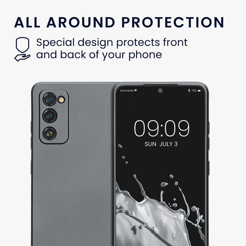 Samsung Galaxy S20 FE Silikon Handyhülle Metallic Grau