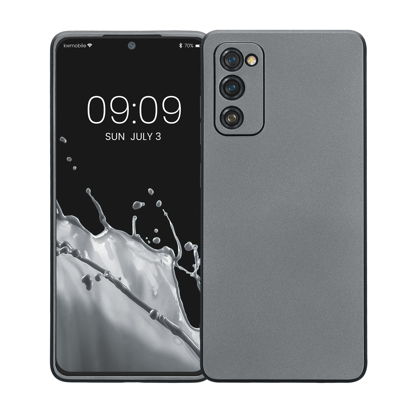 Samsung Galaxy S20 FE Silikon Handyhülle Metallic Grau