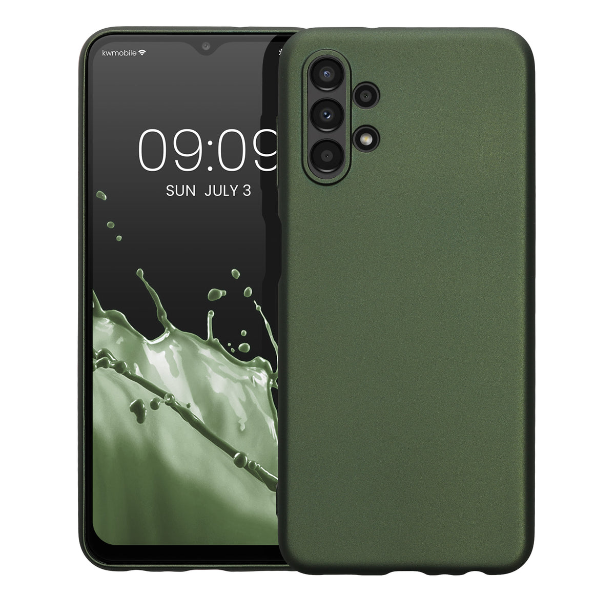 Samsung Galaxy A13 4G Silikon Handyhülle Metallic