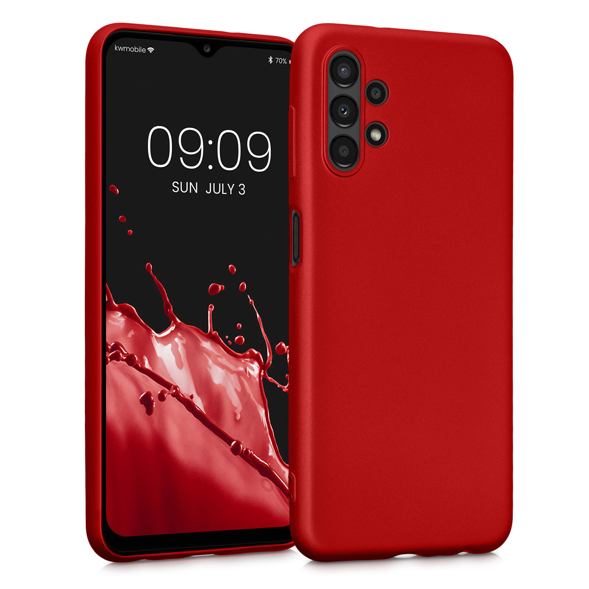 Samsung Galaxy A13 4G Silikon Handyhülle Metallic