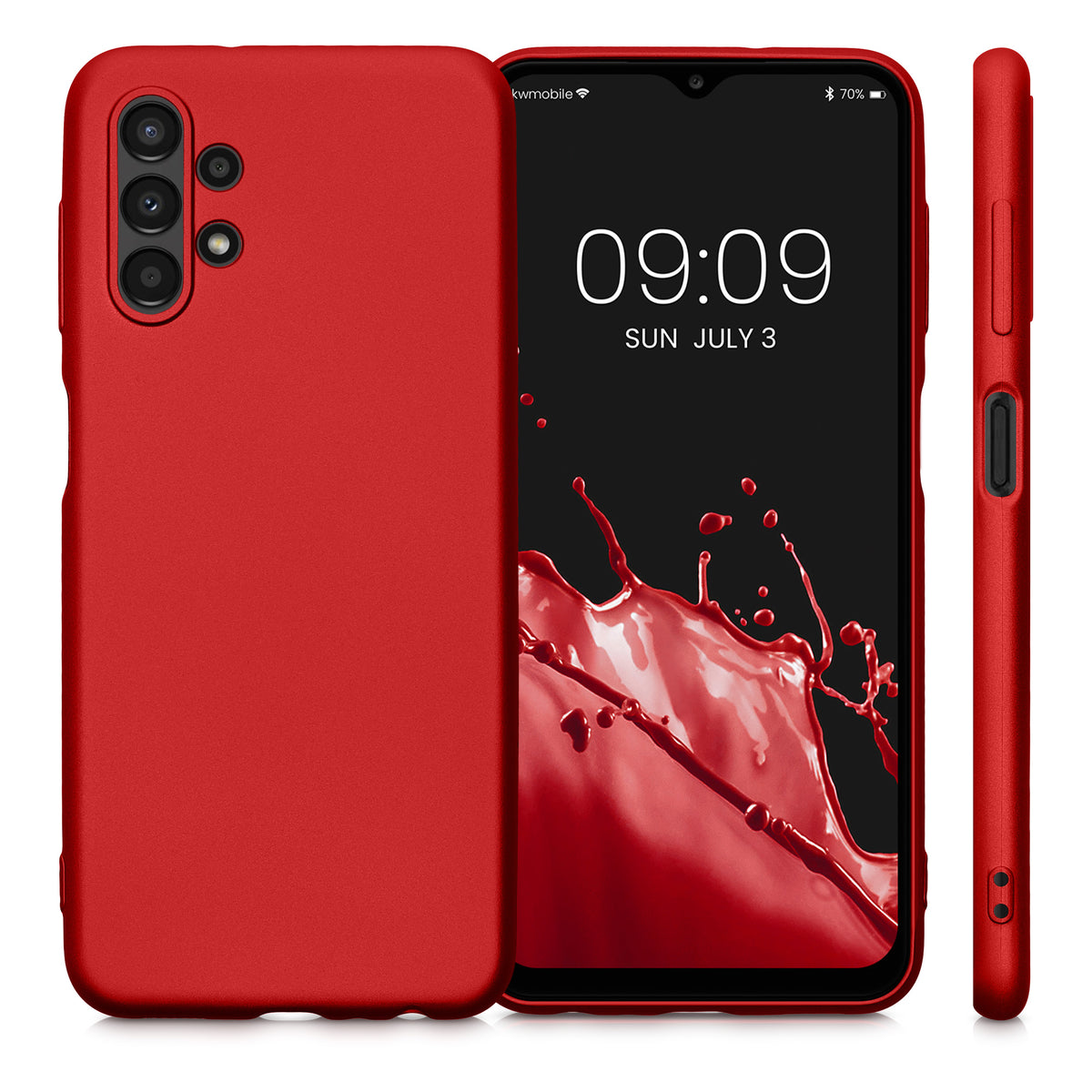 Samsung Galaxy A13 4G Silikon Handyhülle Metallic