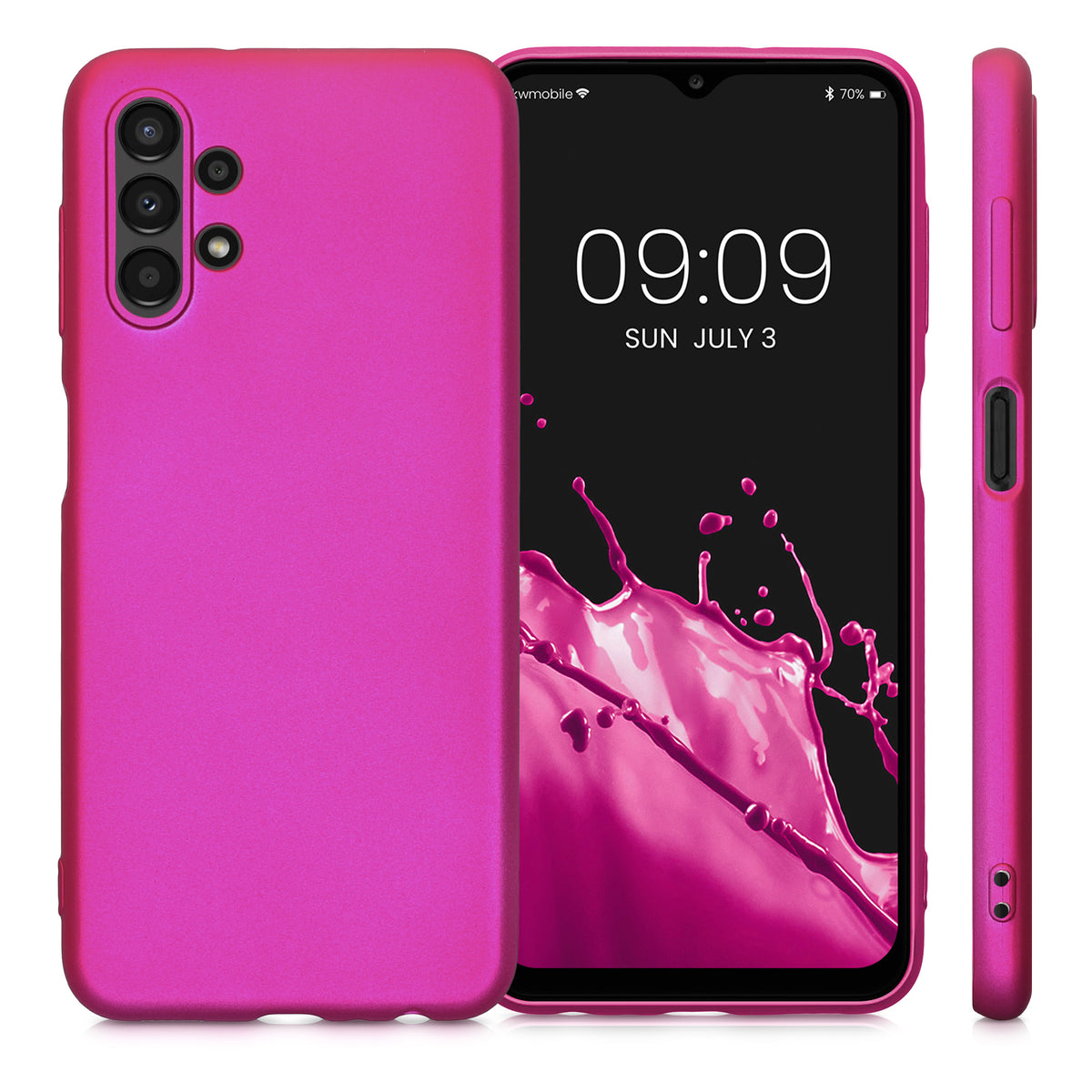Samsung Galaxy A13 4G Silikon Handyhülle Metallic