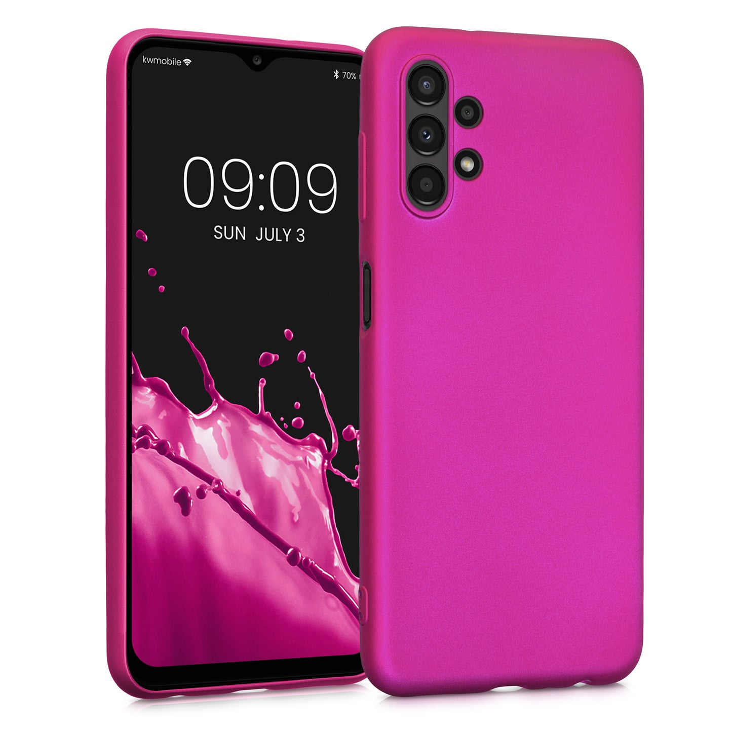 Samsung Galaxy A13 4G Silikon Handyhülle Metallic