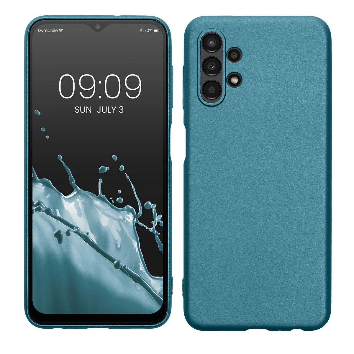 Samsung Galaxy A13 4G Silikon Handyhülle Metallic