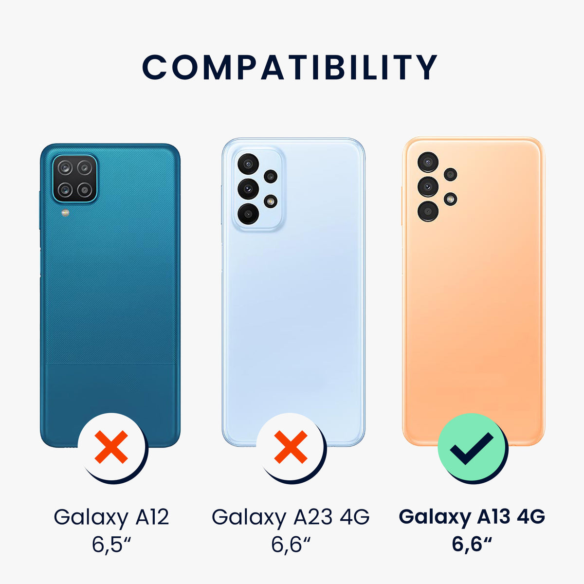 Samsung Galaxy A13 4G Silikon Handyhülle Metallic