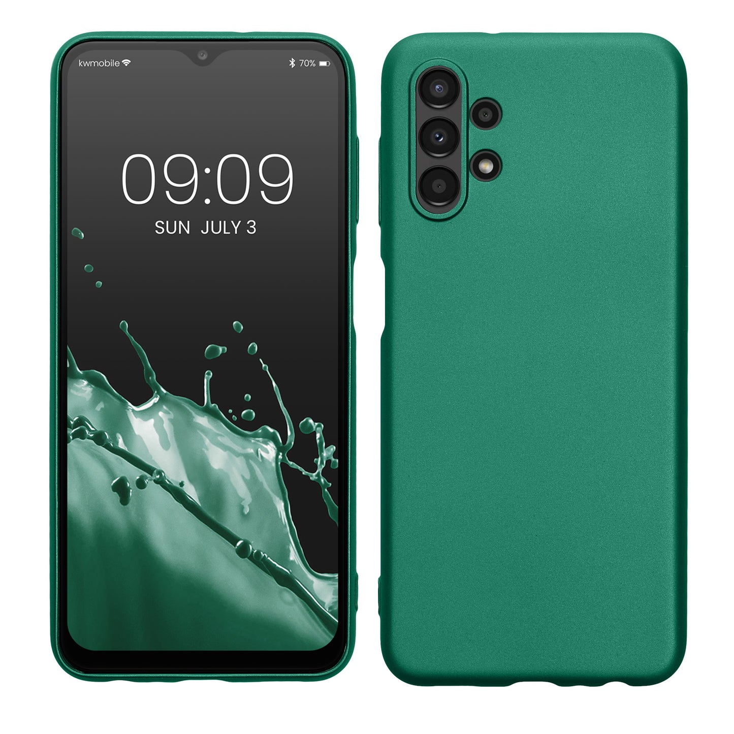 Samsung Galaxy A13 4G Silikon Handyhülle Metallic