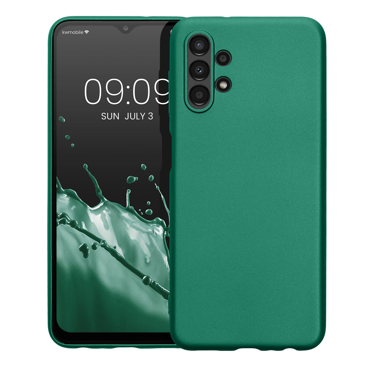 Samsung Galaxy A13 4G Silikon Handyhülle Metallic