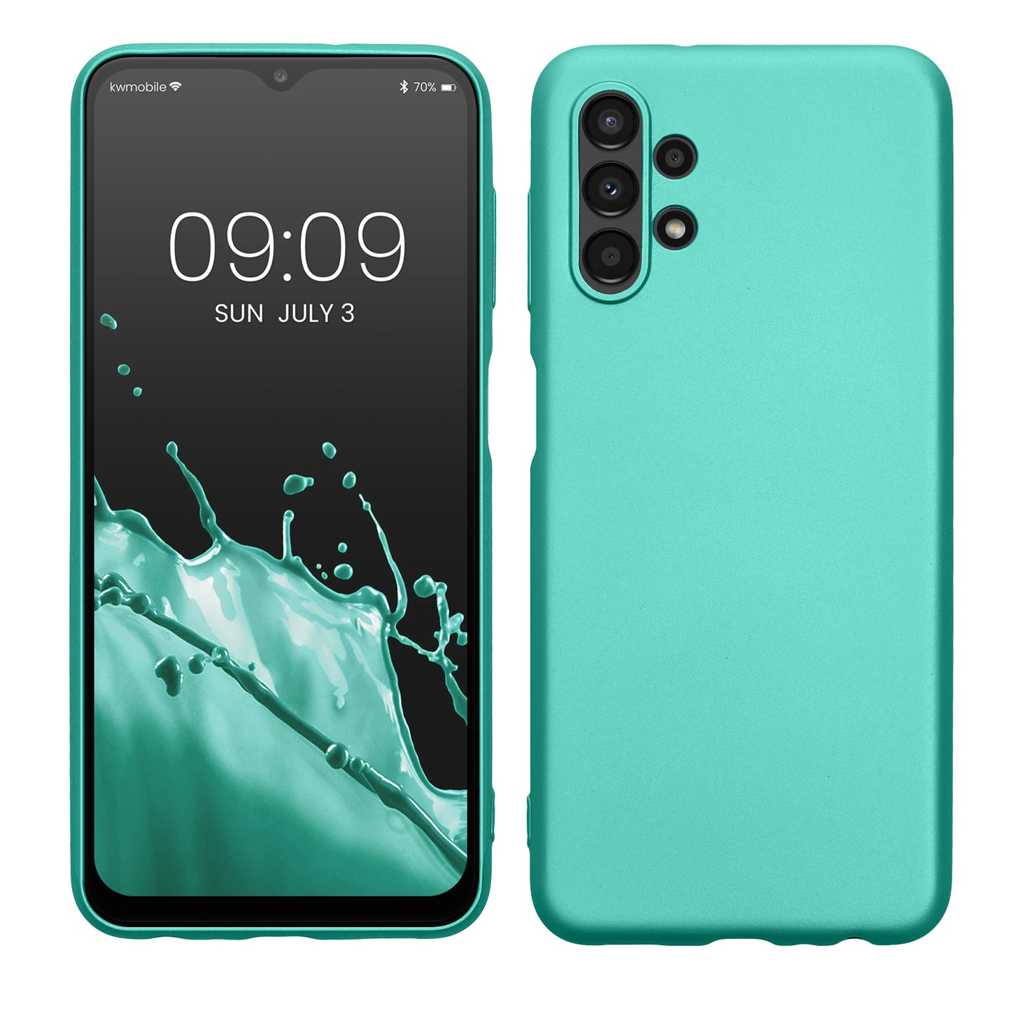 Samsung Galaxy A13 4G Silikon Handyhülle Metallic