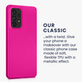 Samsung Galaxy A33 5G Silikon Handyhülle Metallic Pink
