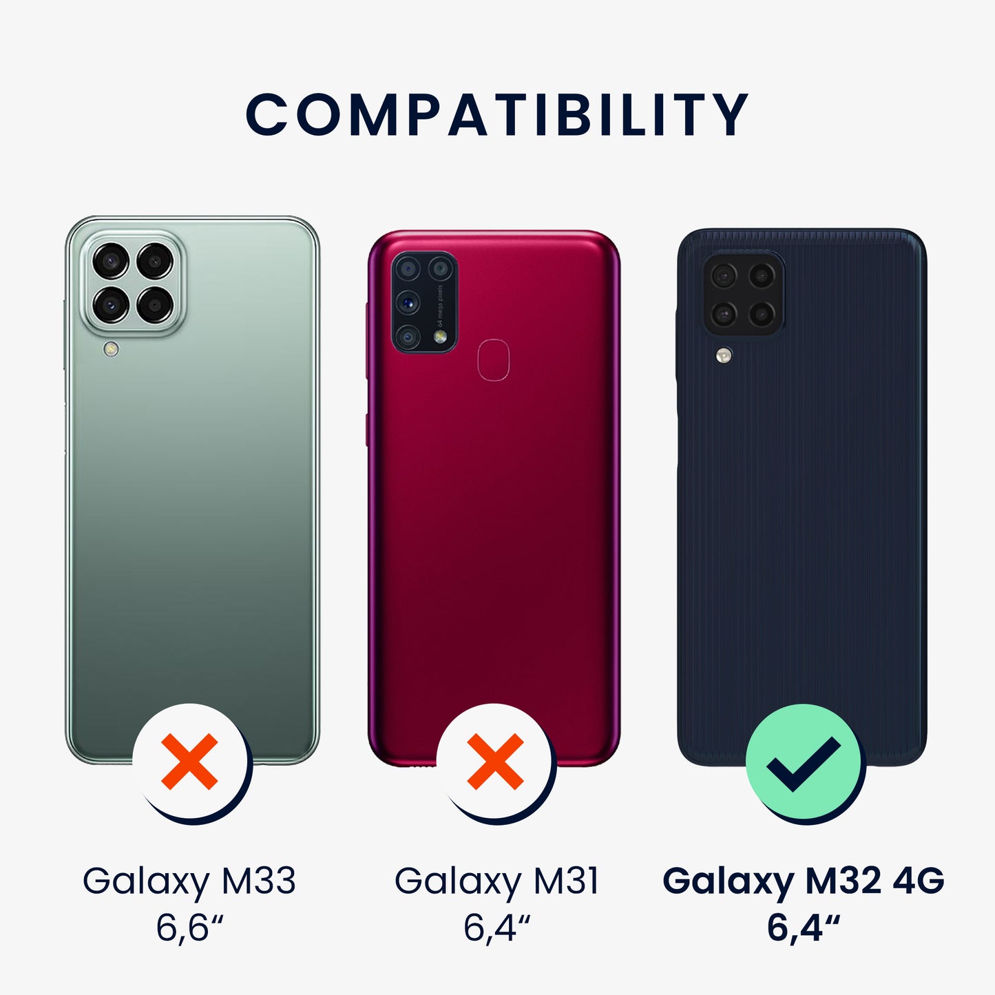Hülle kompatibel mit Samsung Galaxy M32 4G