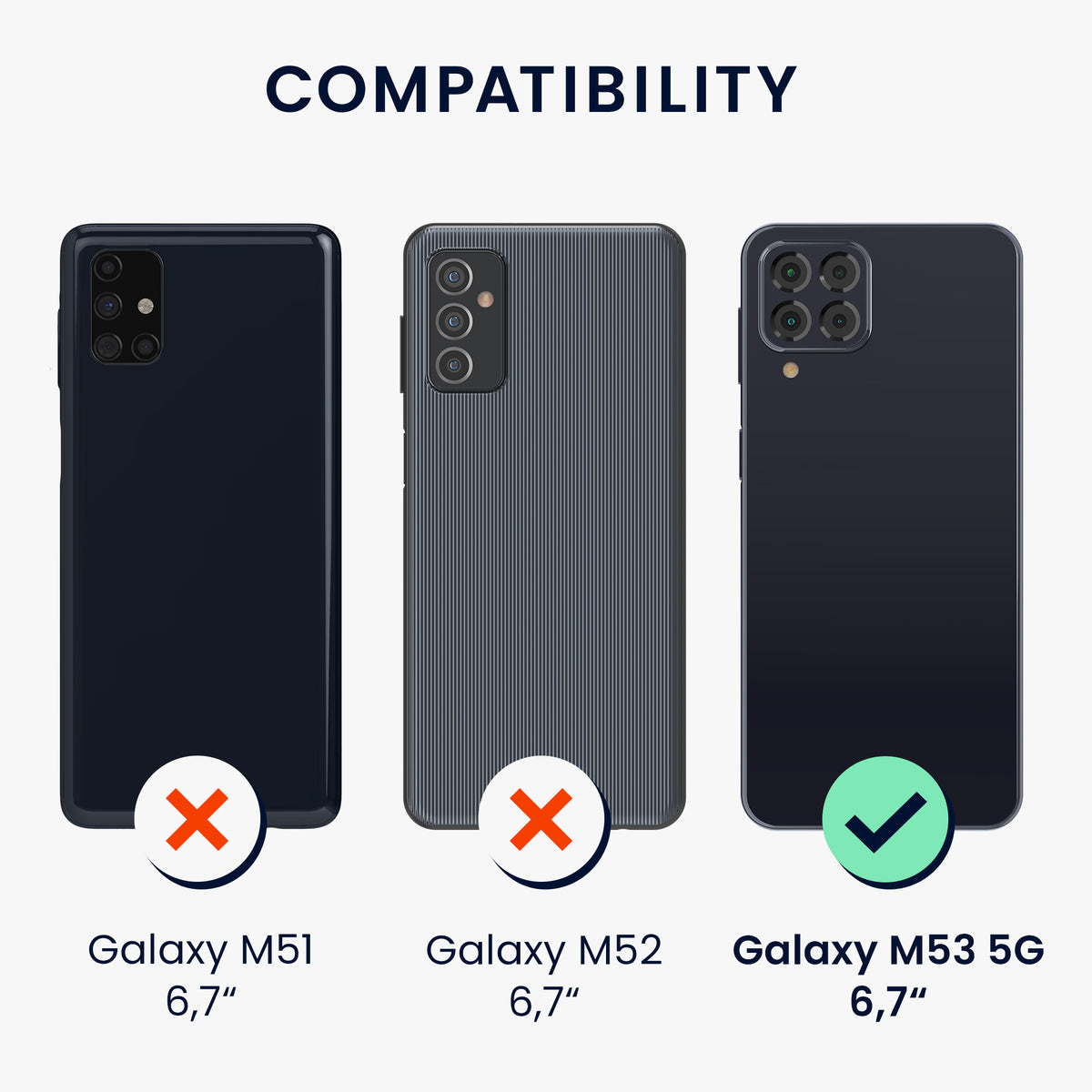 Hülle kompatibel mit Samsung Galaxy M53 5G
