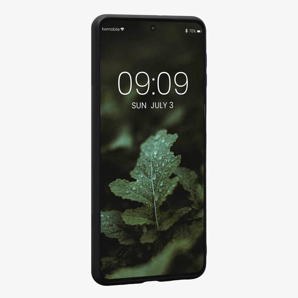 Holzhülle mit TPU Bumper für Samsung Galaxy M53 5G Walnussholz
