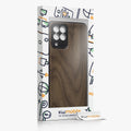 Holzhülle mit TPU Bumper für Samsung Galaxy M53 5G Walnussholz