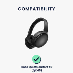 kwmobile Ohr Polster für Bose QuietComfort 45 / QC45 / SC - Ersatz Ohrpolster - Kopfhörer Ersatzteile - Kopfhörer