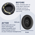 kwmobile Ohr Polster für Bose QuietComfort 45 / QC45 / SC - Ersatz Ohrpolster - Kopfhörer Ersatzteile - Kopfhörer Ersatzpolster für Over Ear Headphones