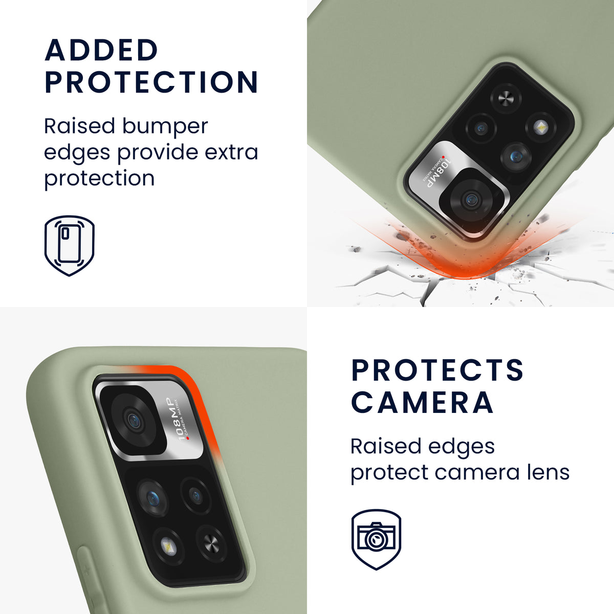 Matte Silikon Handyhülle für Xiaomi Redmi Note 11 Pro+ 5G / Note 11 Pro Plus 5G