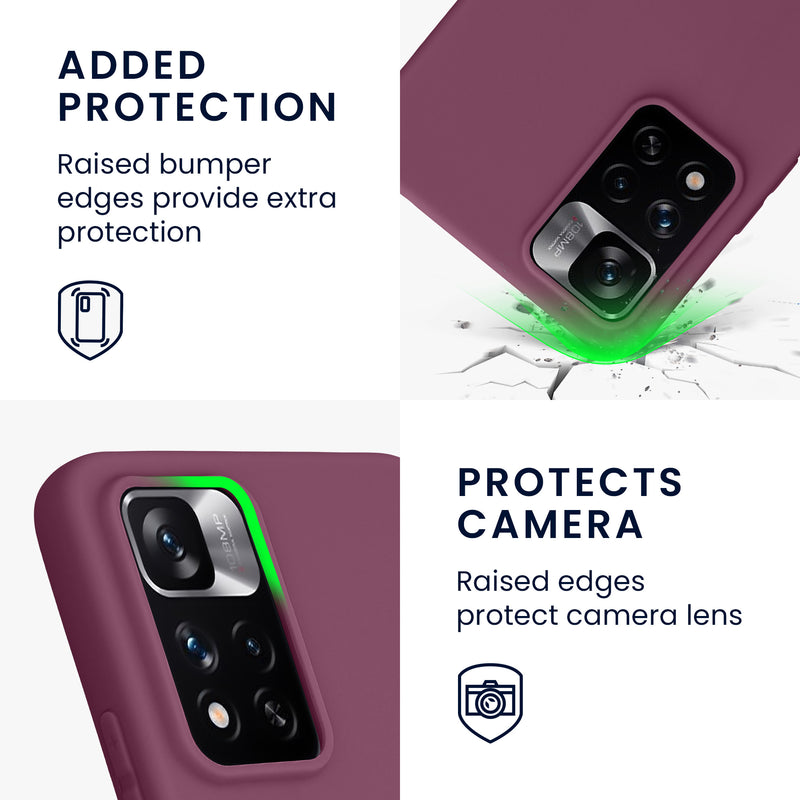 Matte Silikon Handyhülle für Xiaomi Redmi Note 11 Pro+ 5G / Note 11 Pro Plus 5G
