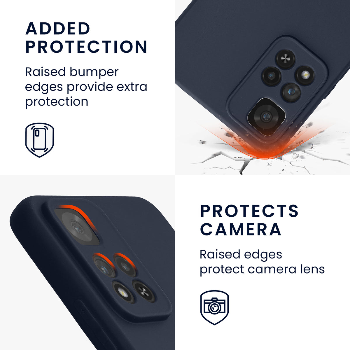 Matte Silikon Handyhülle für Xiaomi Redmi Note 11 Pro+ 5G / Note 11 Pro Plus 5G