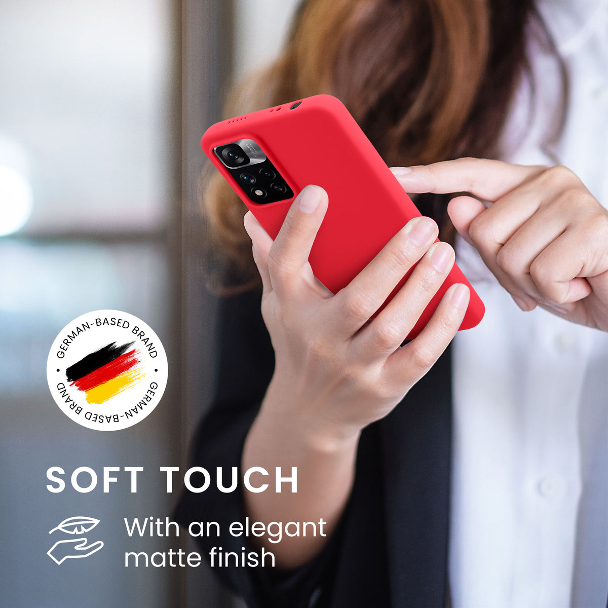 Matte Silikon Handyhülle für Xiaomi Redmi Note 11 Pro+ 5G / Note 11 Pro Plus 5G