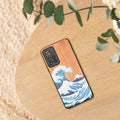 Holz Hardcase mit TPU Bumper für Xiaomi Redmi Note 11 Pro+ 5G / Note 11 Pro Plus 5G Holz Japanische Welle