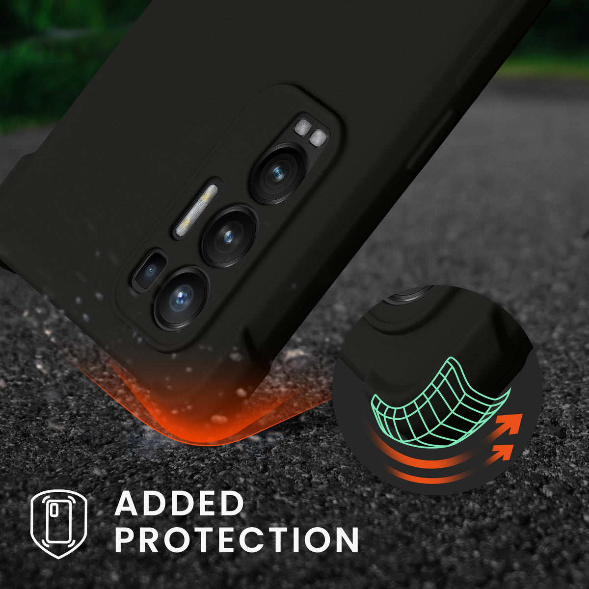 kwmobile Necklace Case kompatibel mit Oppo Find X3 Neo Hülle - Cover mit Kordel zum Umhängen - Silikon Schutzhülle