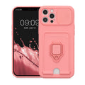 kwmobile Handyhülle kompatibel mit Apple iPhone 12 Pro Max - Softcase mit Kameraschutz - Kartenfach