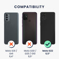 Gummierte Silikon Hülle für Motorola Moto G22 in Rhabarber Rot