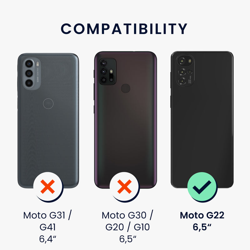 Gummierte Silikon Hülle für Motorola Moto G22 in Rhabarber Rot