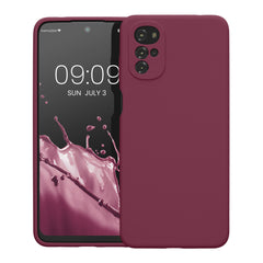Motorola Moto G22 in Rhabarber gummierte Handyhülle