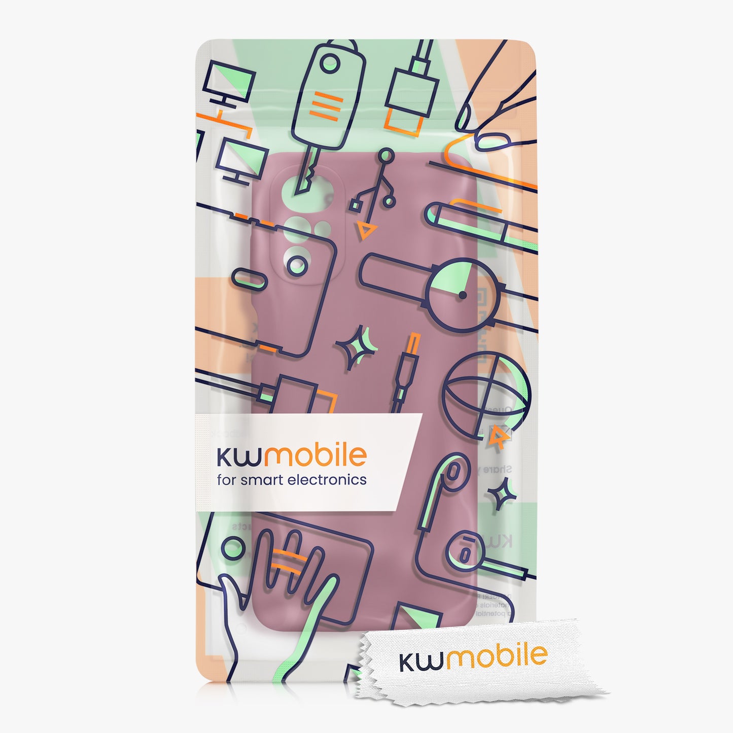 Gummierte Silikon Hülle für Motorola Moto G22 in Rhabarber Rot