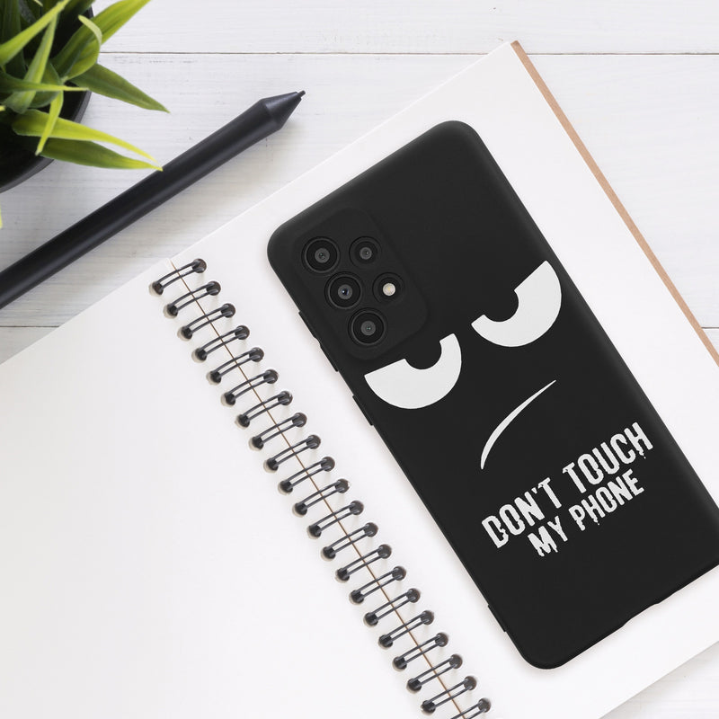 Samsung Galaxy A33 5G Silikon Handyhülle Don't Touch My Phone