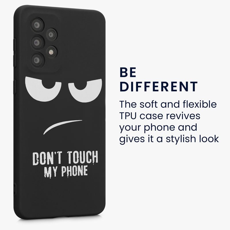 Samsung Galaxy A33 5G Silikon Handyhülle Don't Touch My Phone